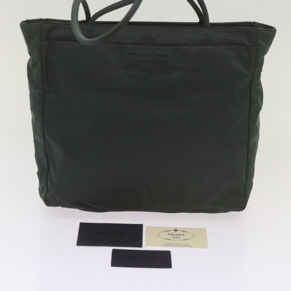 PRADA Tote Bag Nylon Green - Picture 12 of 16